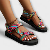 Zomer Flache Dames Sandalen van Henneptouw