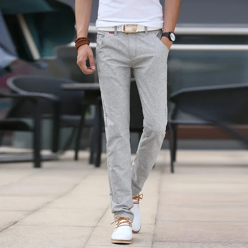 Linnen Slim Fit Broeken