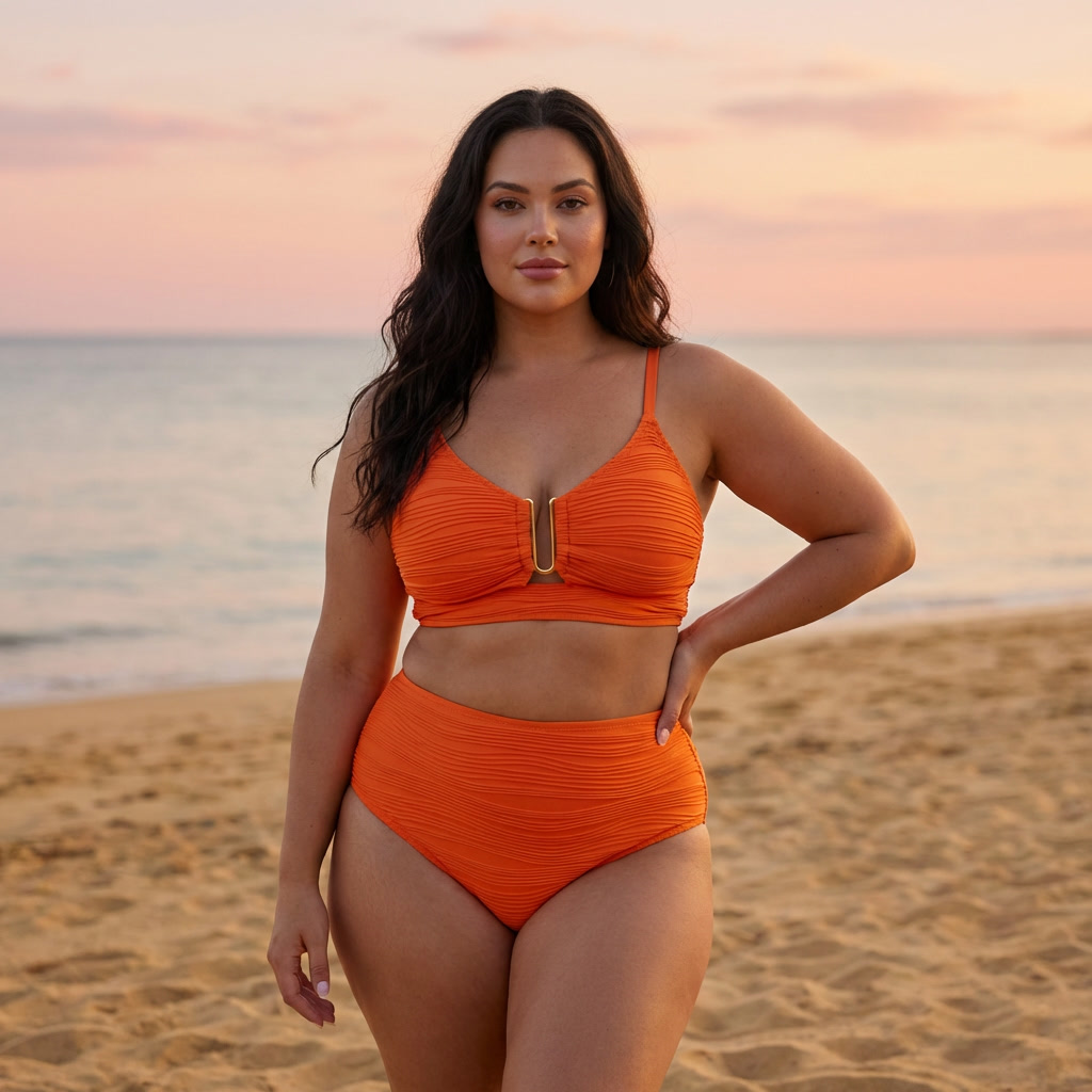 Marijke | Bikini met U-sluiting en hoge taille
