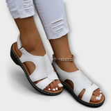 Christina – Orthopedische leren sandalen met comfortabele hak