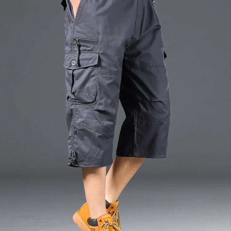 Katoenen Lange Cargo Shorts