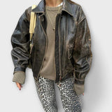 Chandra - Vintage Jeans met Luipaardprint