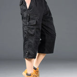 Katoenen Lange Cargo Shorts
