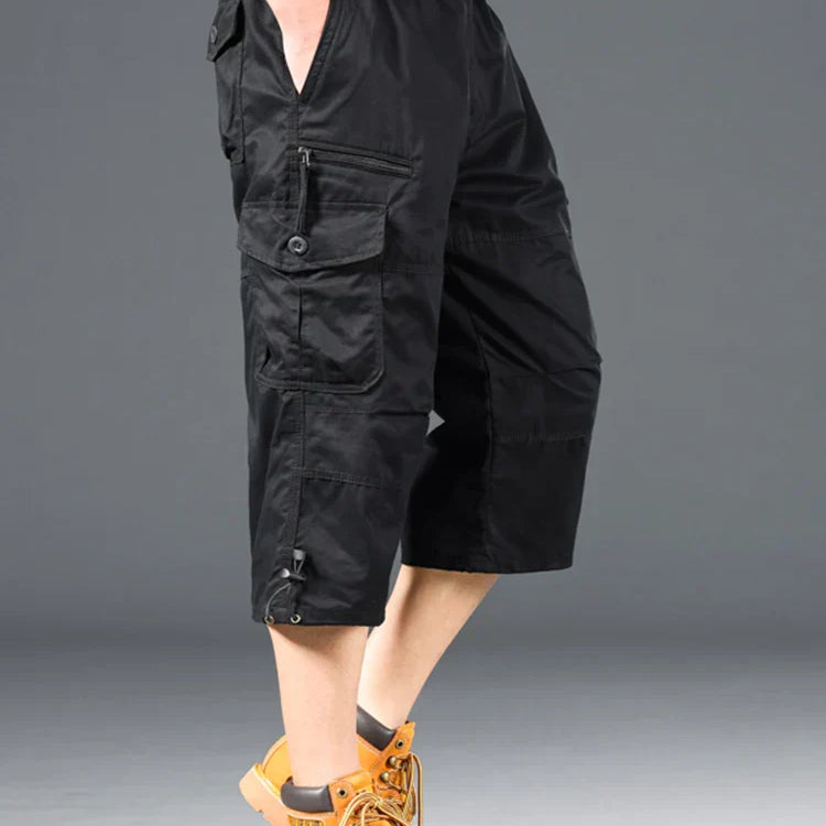 Katoenen Lange Cargo Shorts