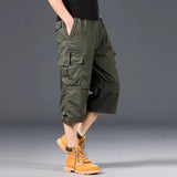 Katoenen Lange Cargo Shorts