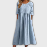 Sofia | Jurk in Blauwe Harmonie