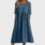 Sofia | Jurk in Blauwe Harmonie