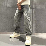 Jeans en Denim Jacquard