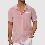 Chemise - Contrastkleurige Campkraag