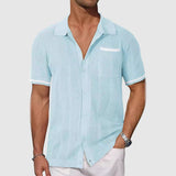 Chemise - Contrastkleurige Campkraag