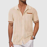 Chemise - Contrastkleurige Campkraag