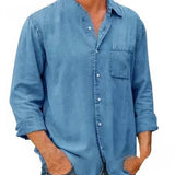 Overhemd - Denim Mix Lange Mouwen