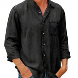Overhemd - Denim Mix Lange Mouwen