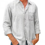 Overhemd - Denim Mix Lange Mouwen