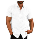 Shirt - Lichtgewicht Mengsel met Korte Mouwen