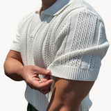 Shirt - Mesh met Open Kraag