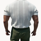 Shirt - Mesh met Open Kraag