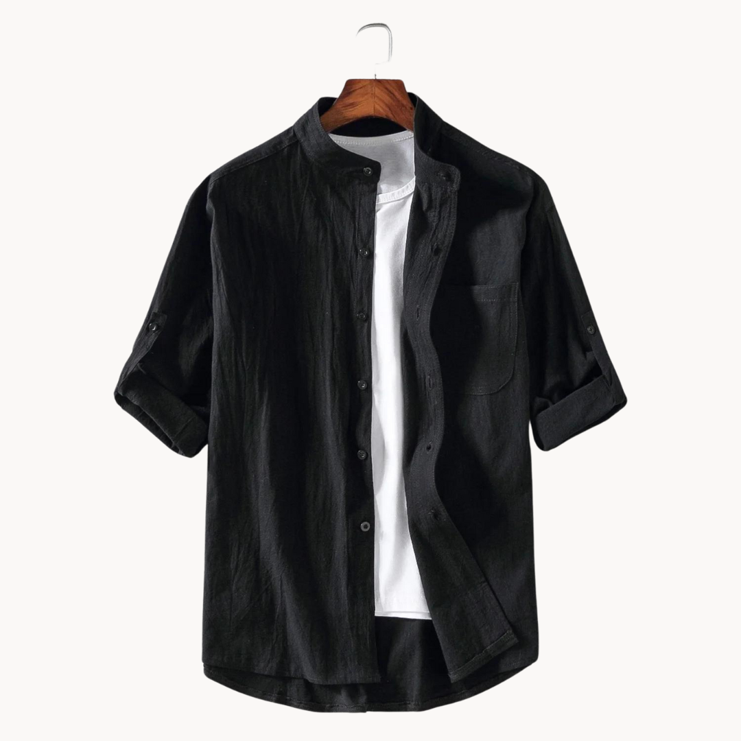 Overhemd - Elegante Mandarin Kraag