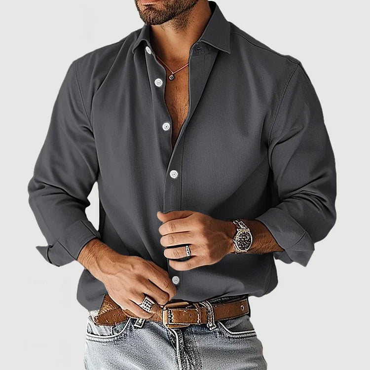 Overhemd - Relaxed Fit Zachte Mix