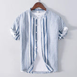 Shirt - Ademend Gestreept Ontwerp
