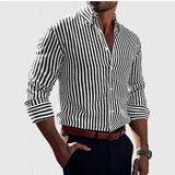 Chemise Overshirt Soft Blend - Strepen
