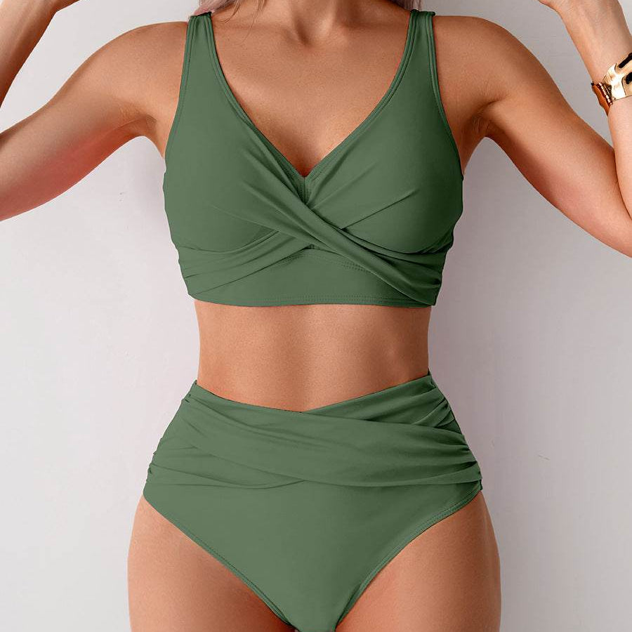 Jasmijn | Hoge Taille Bikini met Twist-Detail