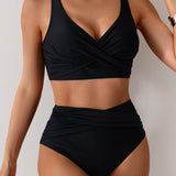 Jasmijn | Hoge Taille Bikini met Twist-Detail