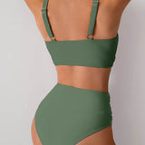 Jasmijn | Hoge Taille Bikini met Twist-Detail