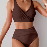 Jasmijn | Hoge Taille Bikini met Twist-Detail