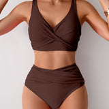 Jasmijn | Hoge Taille Bikini met Twist-Detail