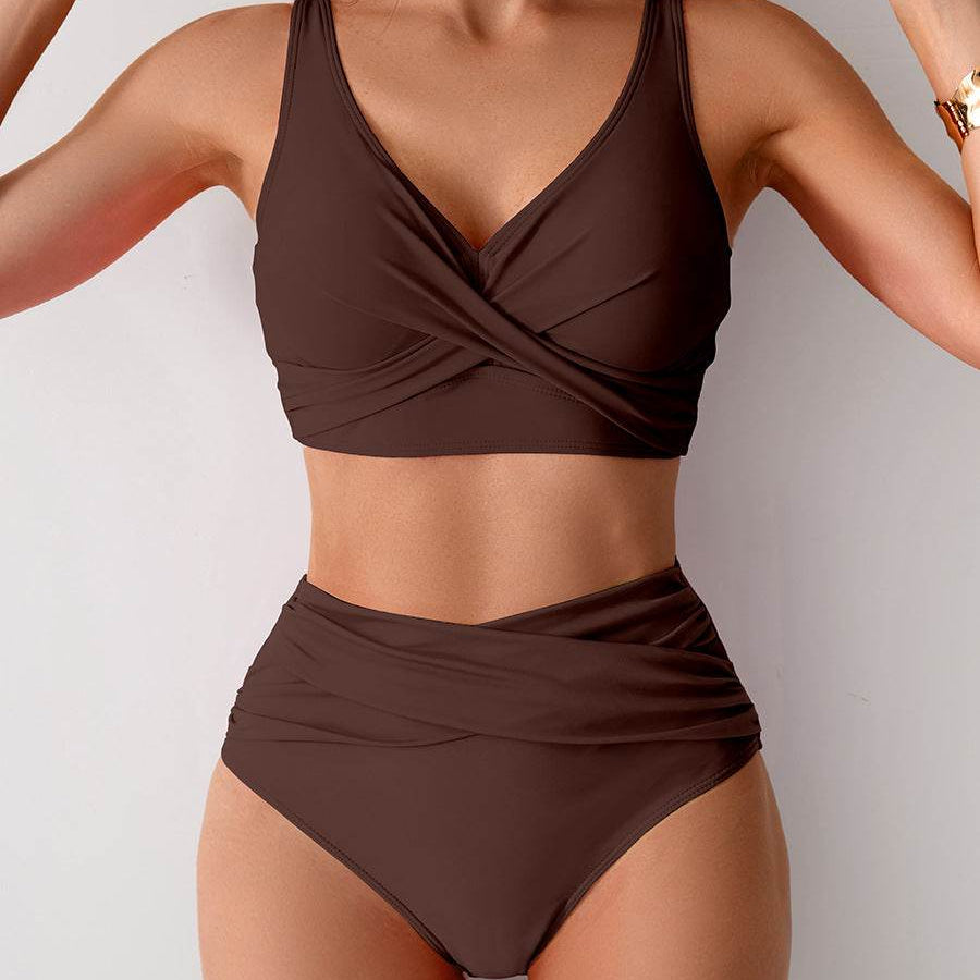 Jasmijn | Hoge Taille Bikini met Twist-Detail