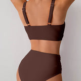 Jasmijn | Hoge Taille Bikini met Twist-Detail