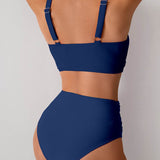 Jasmijn | Hoge Taille Bikini met Twist-Detail