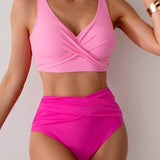 Jasmijn | Hoge Taille Bikini met Twist-Detail