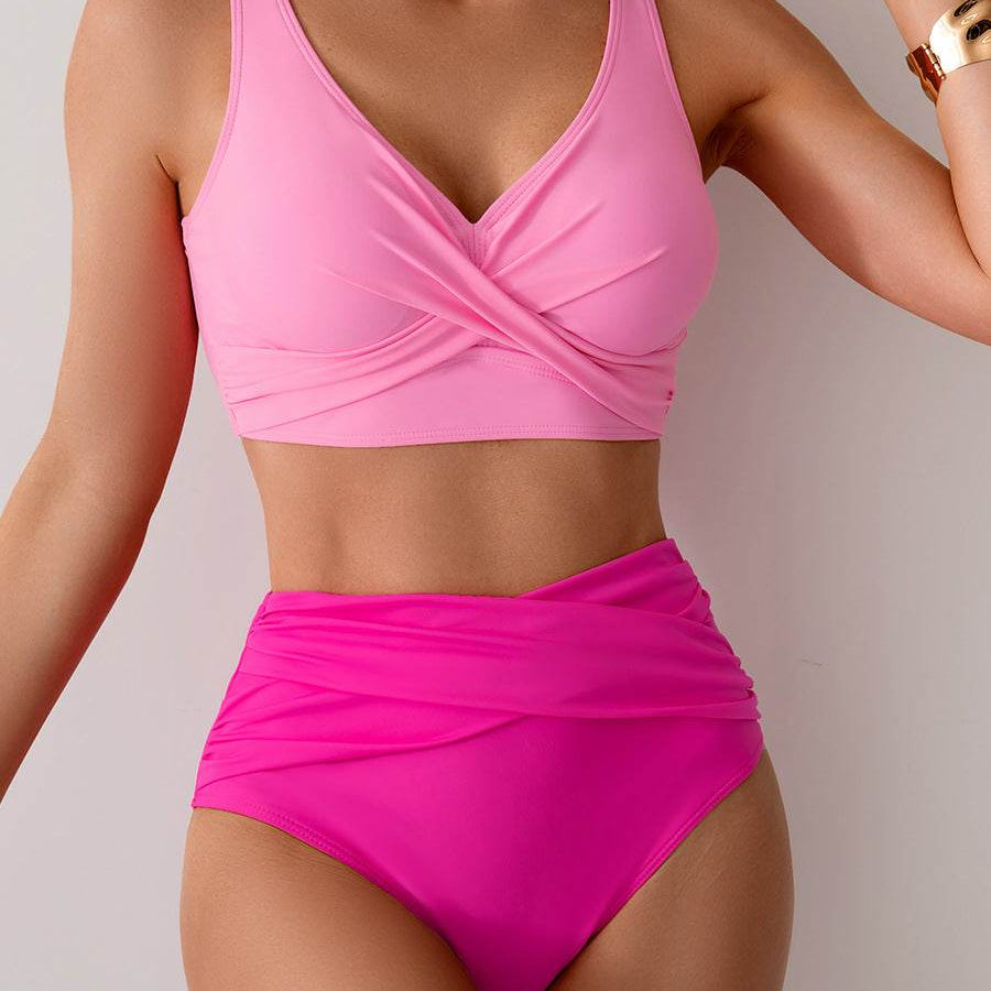 Jasmijn | Hoge Taille Bikini met Twist-Detail