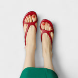 Evelyn - Elegante Platte Sandalen Minna met Verfijnd Afwerking