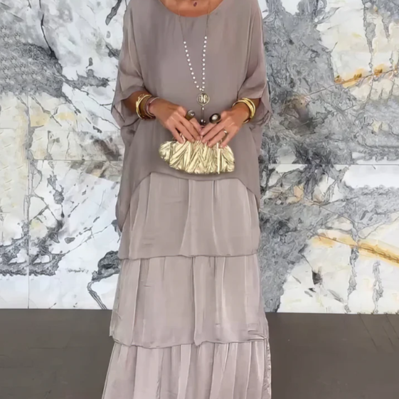 Lara – Elegante lange en luchtige jurk
