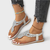Kaelie – Orthopedische Sandalen met Kristallen voor een Hemelse Comfort