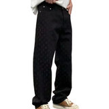 Jeans en Denim Jacquard