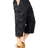 Katoenen Lange Cargo Shorts