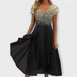 Lara - Dames Chiffon Partykleed