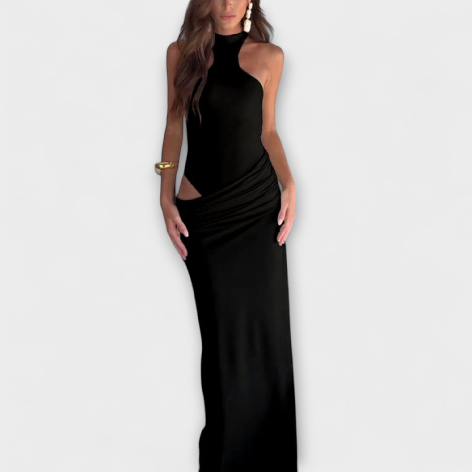 Minna - Verleidelijk Mouwloos Cut-Out Jurk