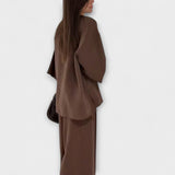 Jacqueline - Casual V-hals Top en Broek Duo