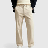 Heren Chino's in Beige Zand – Loose Fit