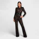 Theresia - Spitzen-Jumpsuit met Korset