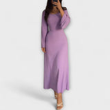 Jocelyn - Stijlvolle Tricot Jurk met Taille Detail
