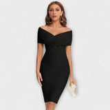Elegante jurk met V-hals