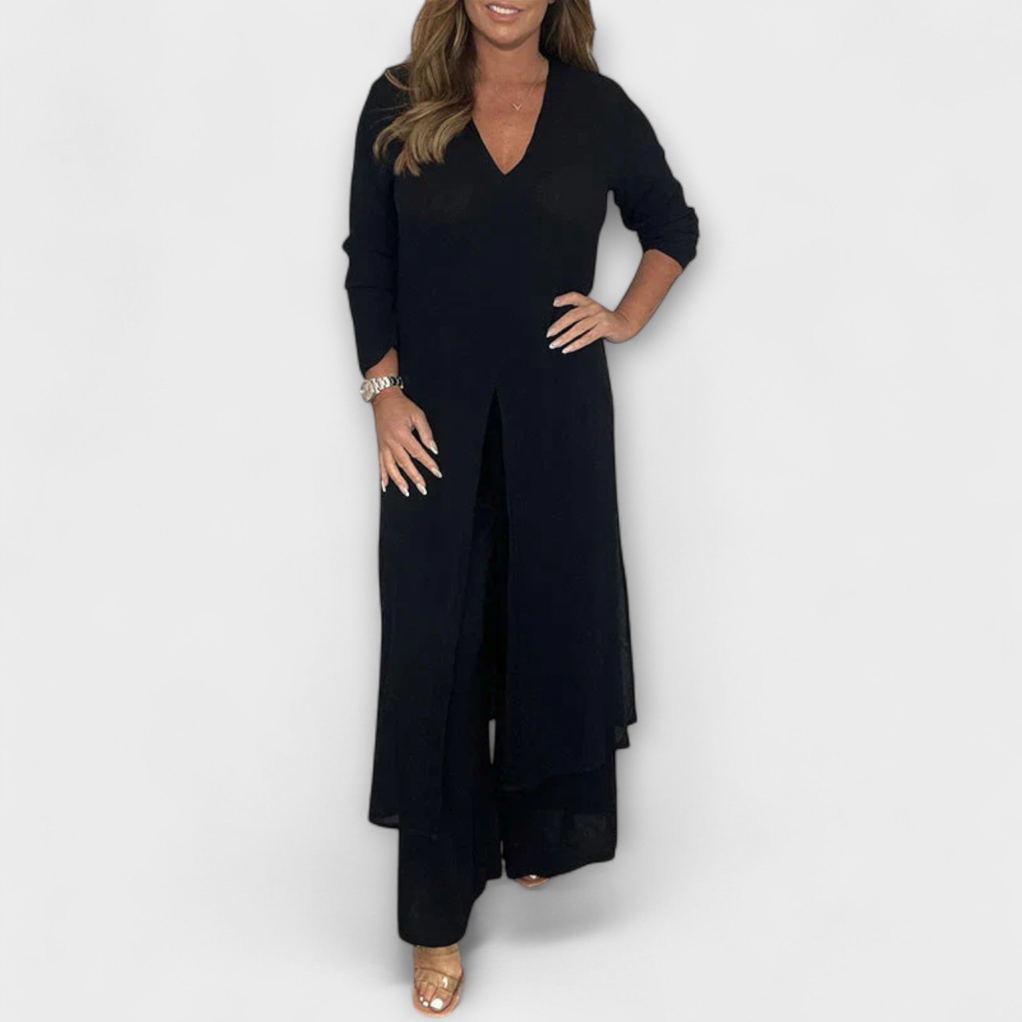 2-delig stijlvol dames Co-Ord-set