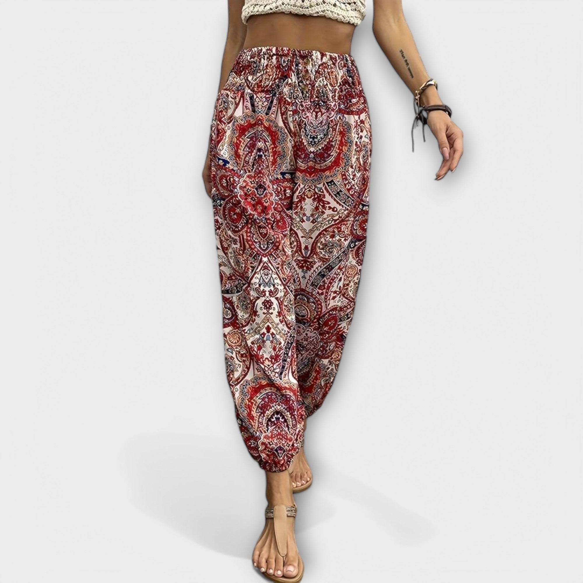 Scarlett - Broek met etnische grafiek