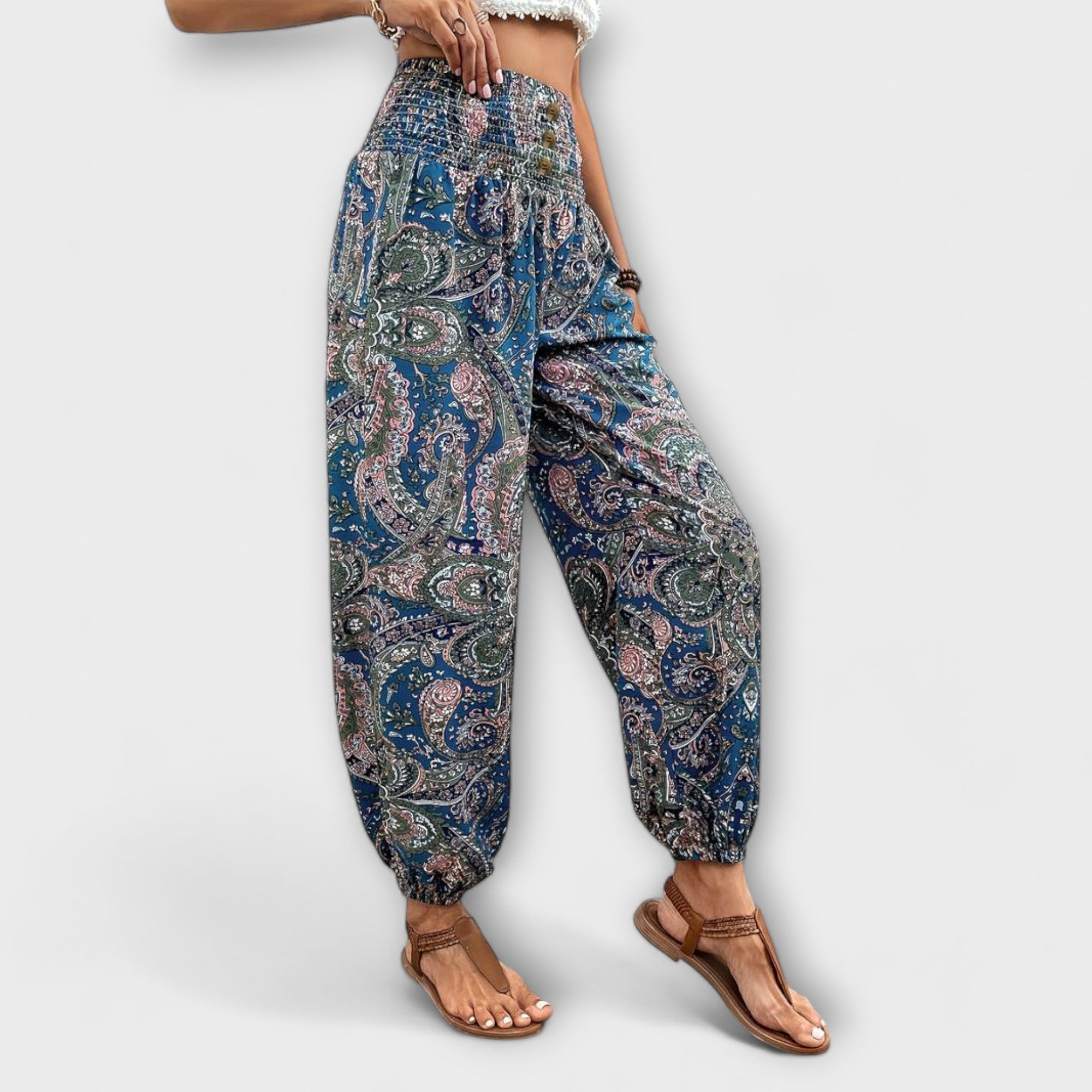 Scarlett - Broek met etnische grafiek